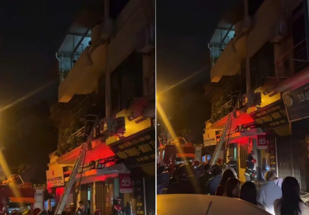 Hiện trường vụ cháy nhà dân ở phố Yên Hoà rạng sáng 26/12