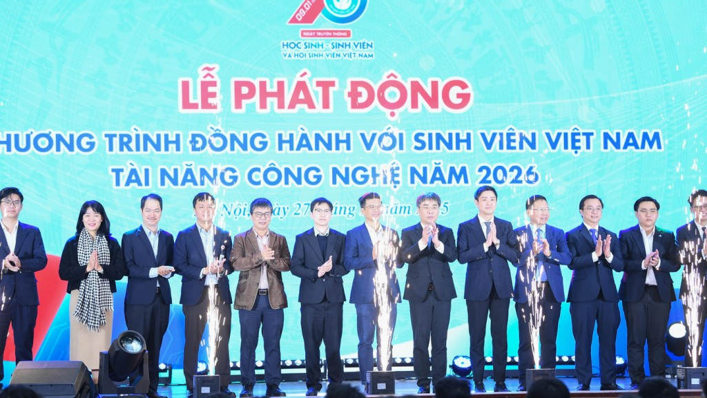 Hội Sinh viên Việt Nam phát động chương trình đồng hành cùng sinh viên tài năng công nghệ.