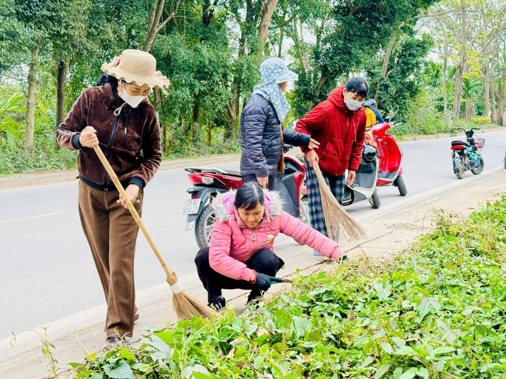 Nam Phù ra quân tổng vệ sinh môi trường, chào mừng năm mới 2026