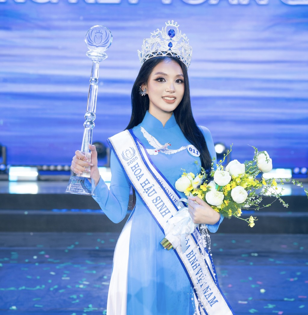 Tân hoa hậu Sinh viên hòa bình Việt Nam 2025 Nguyễn Phương Thanh 