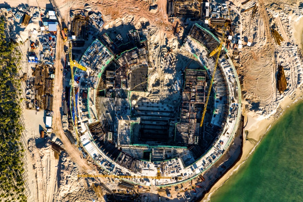 Hình hài Trung tâm Hội nghị và Triển lãm APEC Phú Quốc sau nửa năm xây dựng Hình hài Trung tâm Hội nghị và Triển lãm APEC Phú Quốc sau nửa năm xây dựng