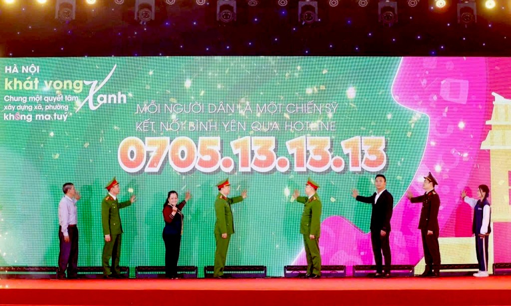 Chương trình tổ chức công bố số điện thoại Hotline tố giác tội phạm ma túy của Phòng Cảnh sát ĐTTP về ma túy