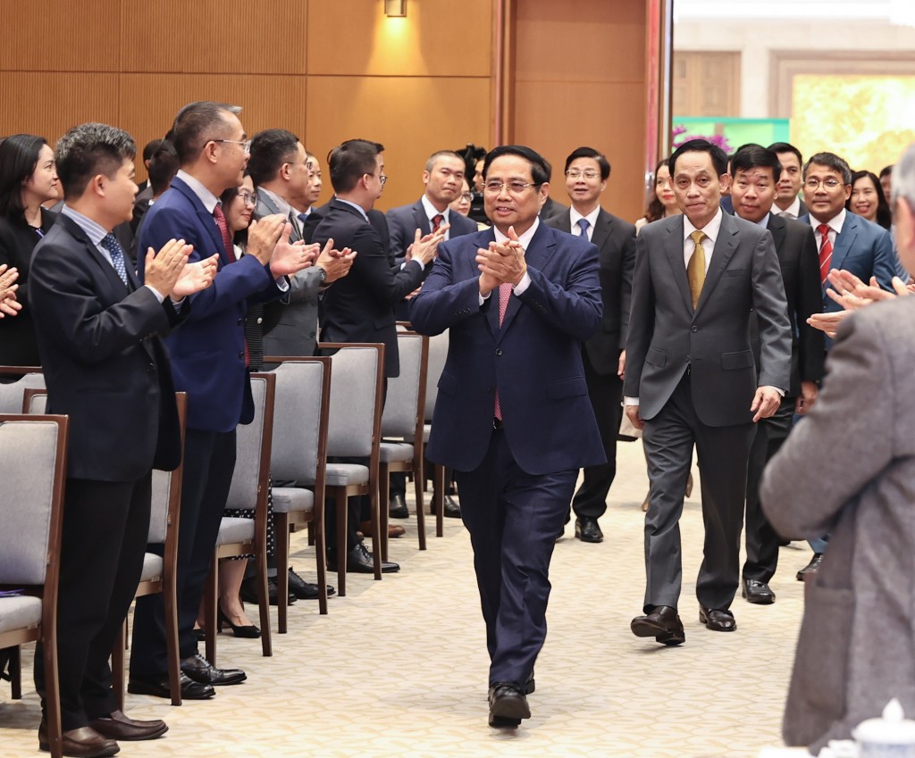 Ủy viên Bộ Chính trị, Thủ tướng Chính phủ Phạm Minh Chính dự Hội nghị tổng kết công tác năm 2025 và triển khai phương hướng, nhiệm vụ trọng tâm năm 2026 của ngành Ngoại giao - Ảnh: VGP/Nhật Bắc