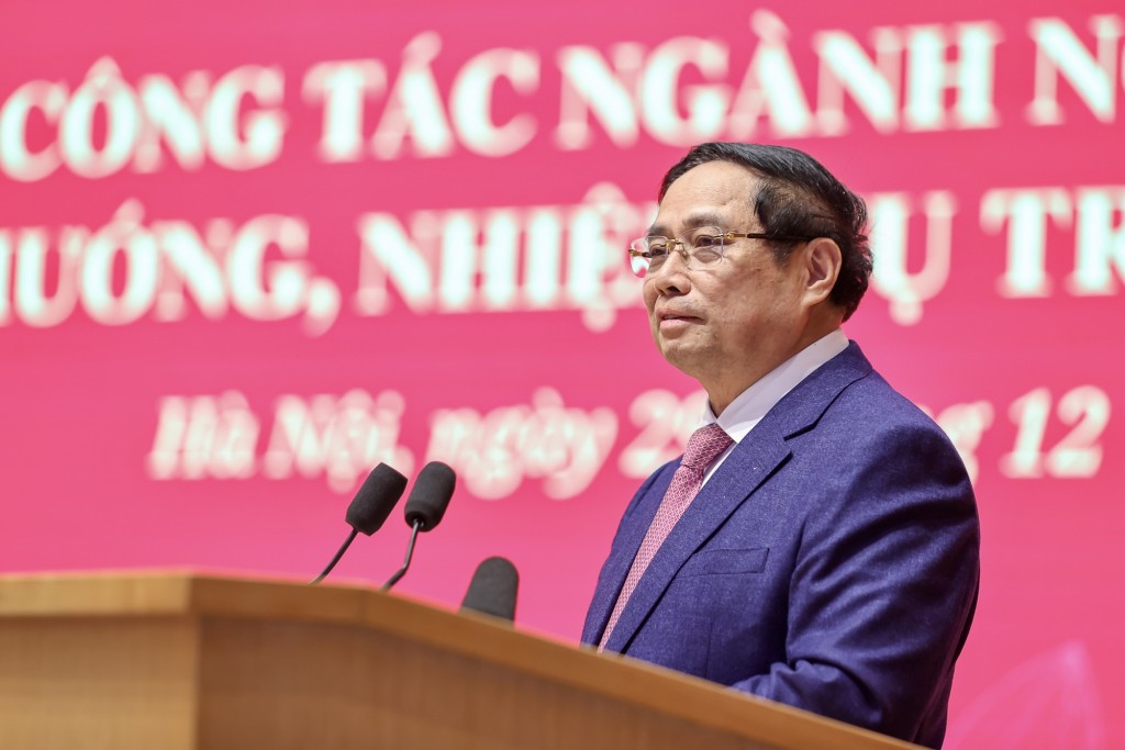 Thủ tướng đề nghị Bộ, ngành Ngoại giao tập trung thực hiện hiệu quả các nội dung trọng tâm - Ảnh: VGP/Nhật Bắc