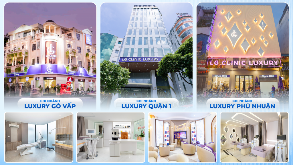 3 chi nhánh Phòng khám Da liễu LG Luxury với vốn đầu tư lên đến hàng chục tỷ đồng