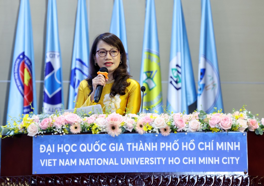 Tân Giám đốc Đại học Quốc gia TPHCM Nguyễn Thị Thanh Mai khẳng định, sẽ tiếp tục củng cố mô hình quản trị đại học theo văn bản quy phạm pháp luật mới, với tinh thần tự chủ, sự minh bạch và văn hóa đổi mới sáng tạo trong toàn hệ thống - Ảnh: VGP/Đức Tuân