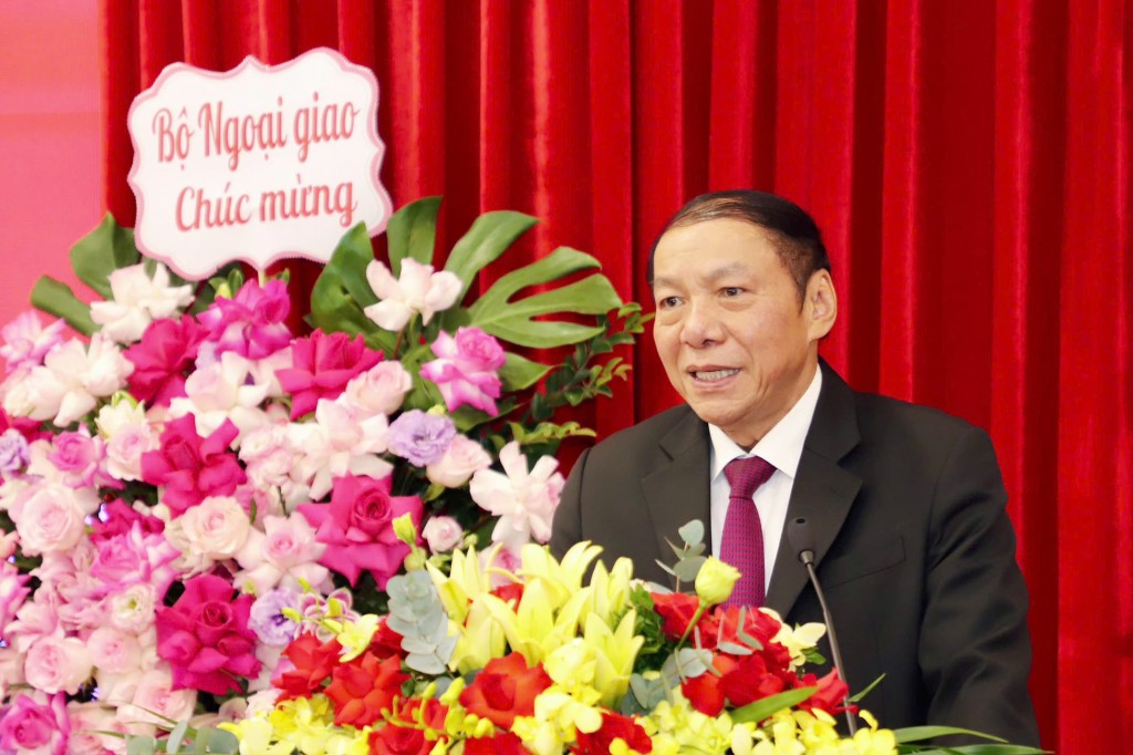 Bộ trưởng Bộ Văn hóa, Thể thao và Du lịch Nguyễn Văn Hùng phát biểu tại buổi lễ