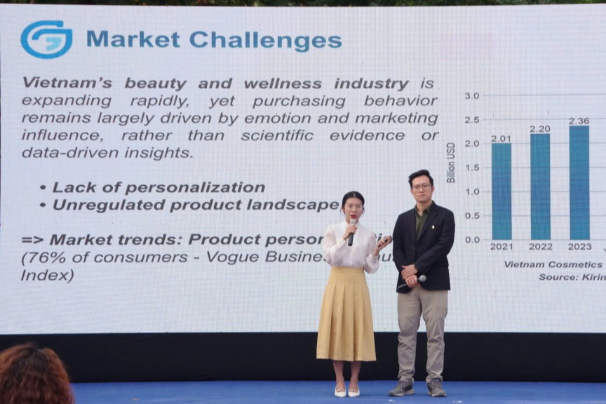 Thành viên các đội thi thuyết trình dự án 