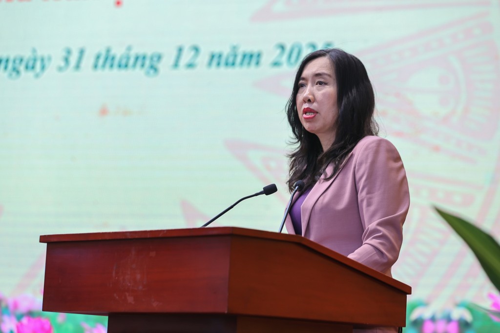 Thứ trưởng Bộ Ngoại giao Lê Thị Thu Hằng phát biểu - Ảnh: VGP/Nhật Bắc