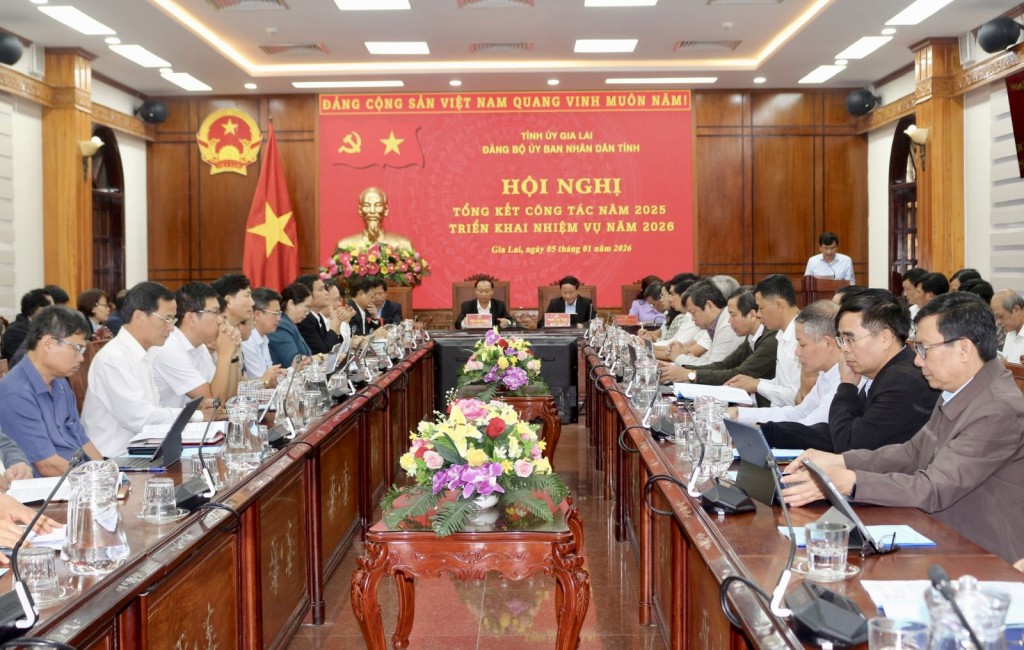Đảng bộ UBND tỉnh Gia Lai tổ chức hội nghị tổng kết công tác năm 2025, triển khai nhiệm vụ năm 2026 Đảng bộ UBND tỉnh Gia Lai tổ chức hội nghị tổng kết công tác năm 2025, triển khai nhiệm vụ năm 2026
