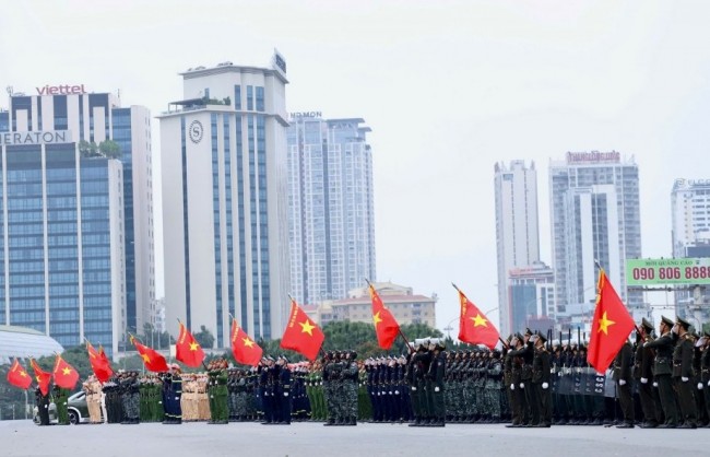 Bảo đảm an ninh, trật tự sơ duyệt diễn tập phương án bảo vệ Đại hội XIV