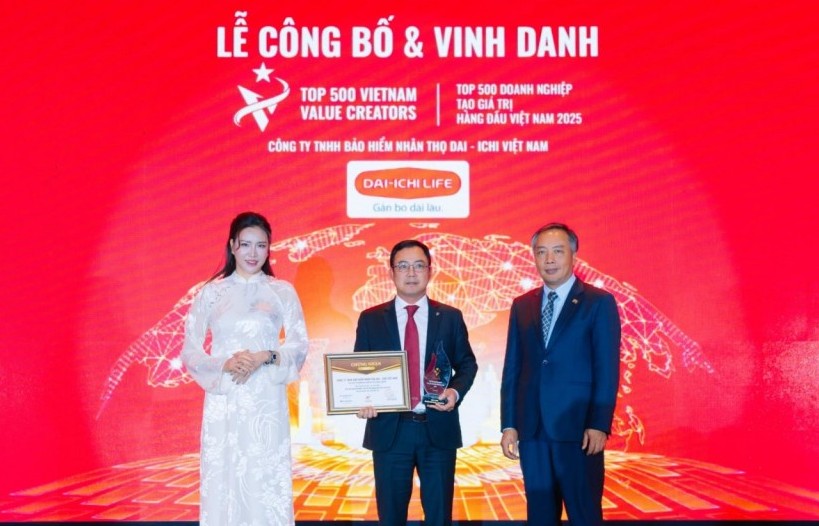 Dai-ichi Life Việt Nam vào “Top 500 Doanh nghiệp tạo giá trị hàng đầu Việt Nam năm 2025”