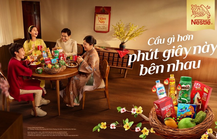 Nestlé Việt Nam lan tỏa thông điệp "Trân quý từng khoảnh khắc sum vầy" trong dịp Tết 2026