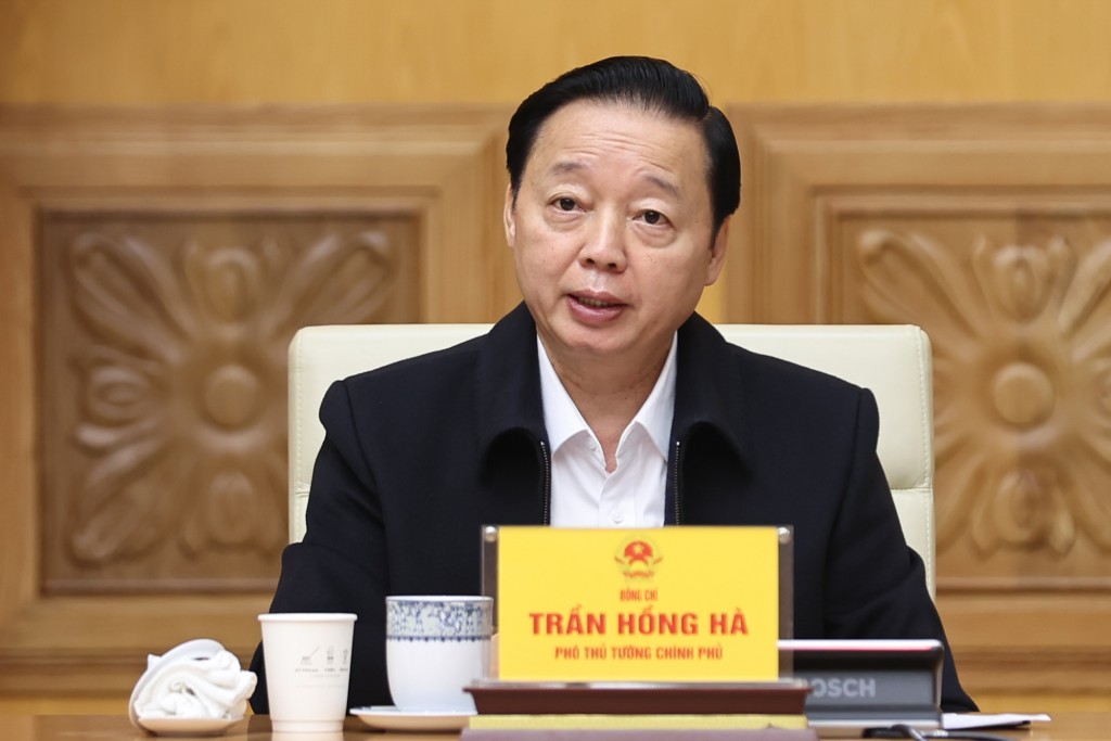 Phó Thủ tướng Chính phủ Trần Hồng Hà phát biểu - Ảnh: VGP/Nhật Bắc