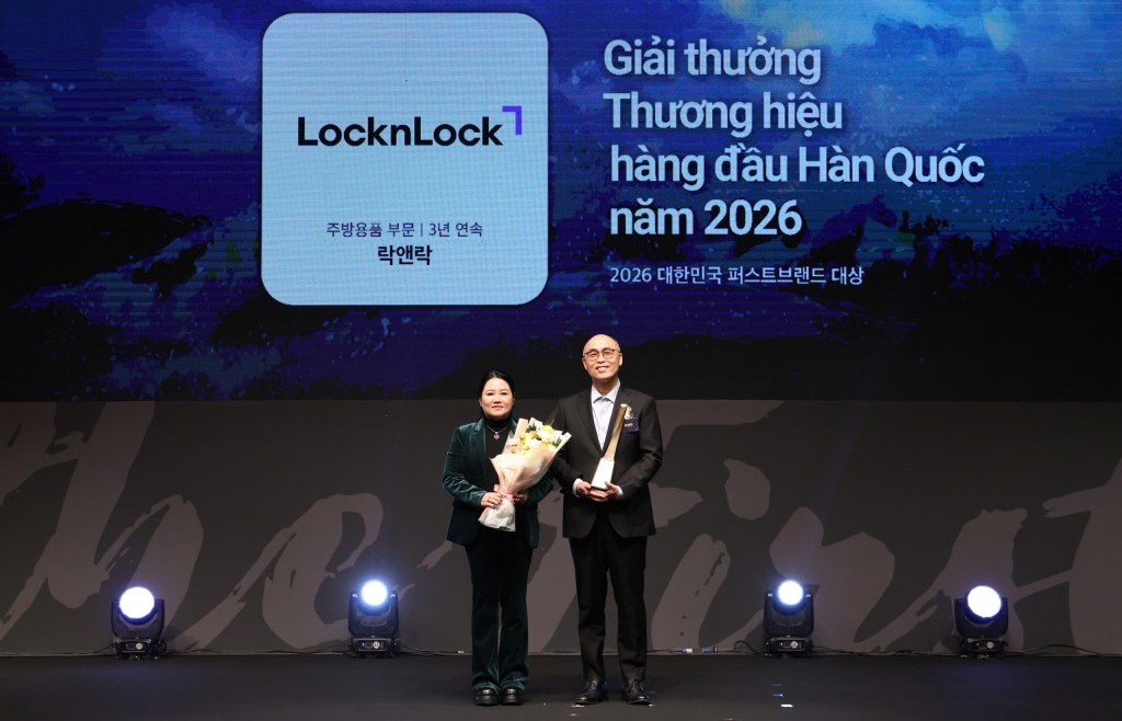 LocknLock lập cú đúp tại Giải thưởng “Thương hiệu hàng đầu Hàn Quốc năm 2026”