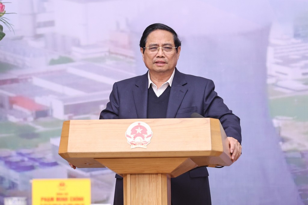 Thủ tướng Phạm Minh Chính, Trưởng Ban Chỉ đạo đánh giá cao và biểu dương các bộ, cơ quan, nhất là Bộ Công Thương đã tích cực triển khai công việc được giao - Ảnh: VGP/Nhật Bắc