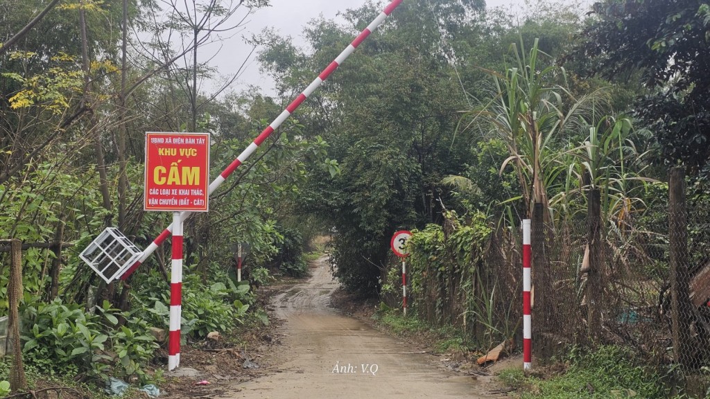 Siết chặt hoạt động khai thác khoáng sản trái phép ven sông Thu Bồn Siết chặt hoạt động khai thác khoáng sản trái phép ven sông Thu Bồn