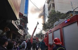 Hà Nội: Cháy nhà 7 tầng tại phường Hà Đông