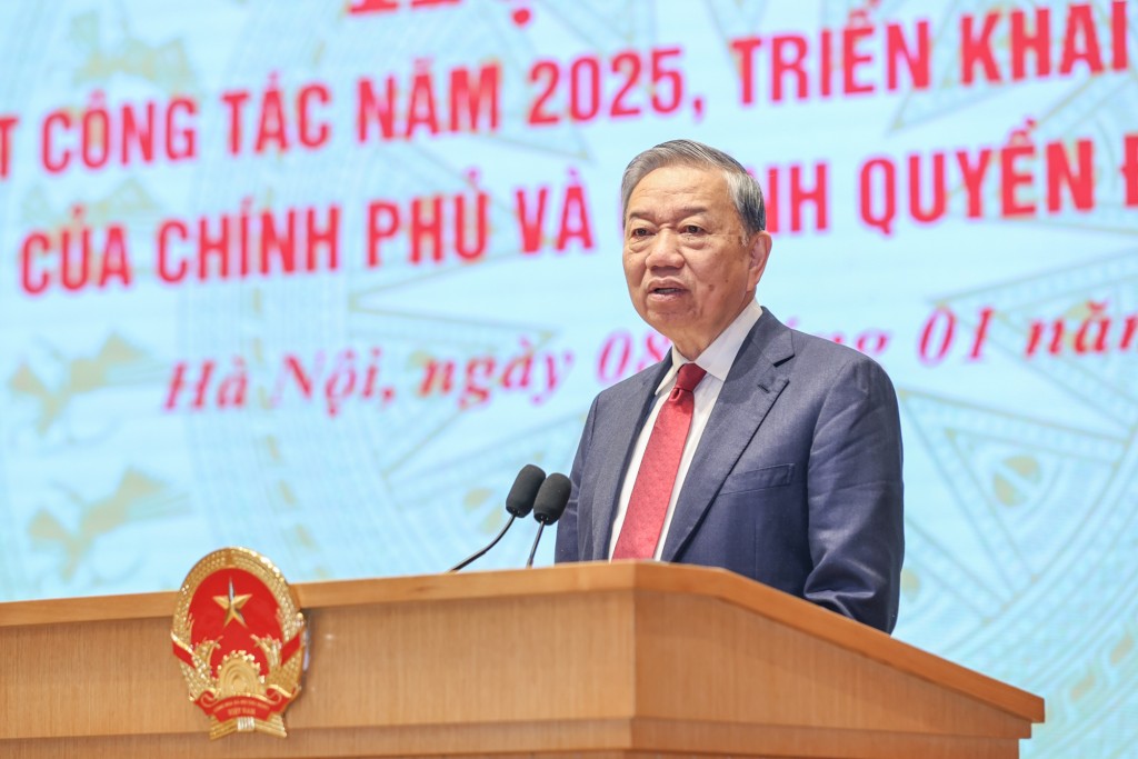 Tổng Bí thư Tô Lâm: Vận hội mới đang mở ra, nhưng thời cơ chỉ trở thành hiện thực bằng nỗ lực và hành động - Ảnh VGP/Nhật Bắc Tổng Bí thư Tô Lâm: Vận hội mới đang mở ra, nhưng thời cơ chỉ trở thành hiện thực bằng nỗ lực và hành động - Ảnh VGP/Nhật Bắc