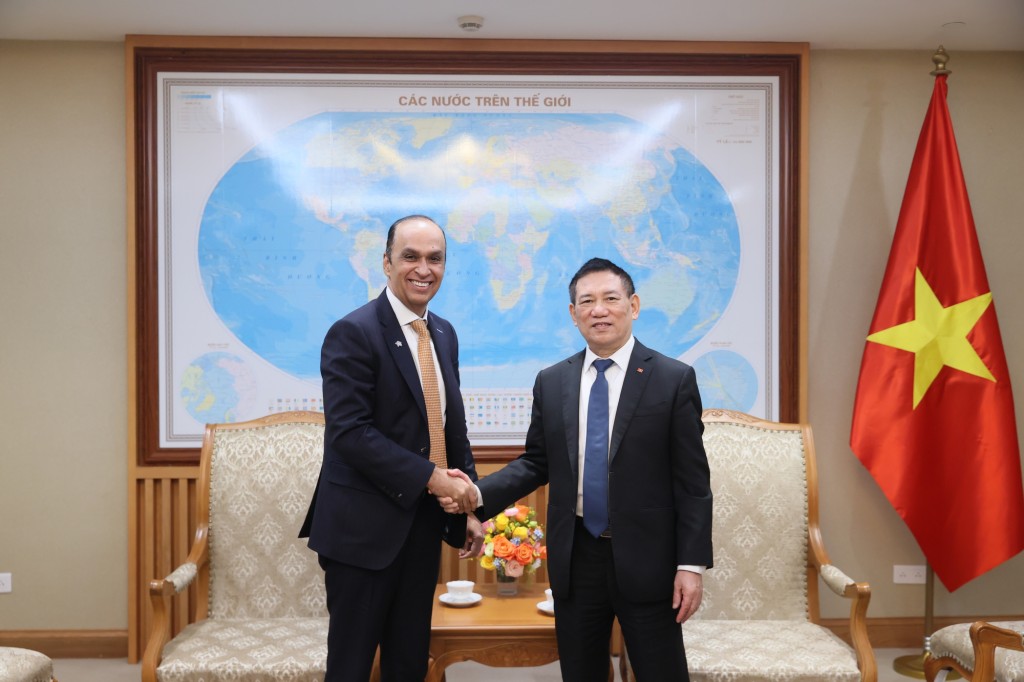 Phó Thủ tướng Hồ Đức Phớc tiếp Tổng Giám đốc Tập đoàn Prudential - Ảnh: VGP/Trần Mạnh