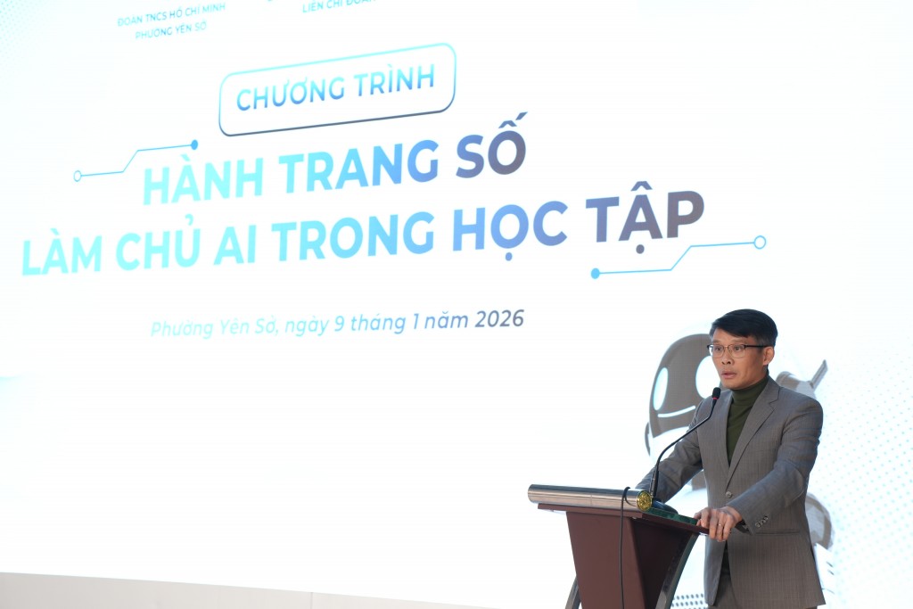PGS.TS Nguyễn Đình Toàn - Phó Trưởng khoa Marketing Đại học Kinh tế Quốc dân phát biểu khai mạc chương trình