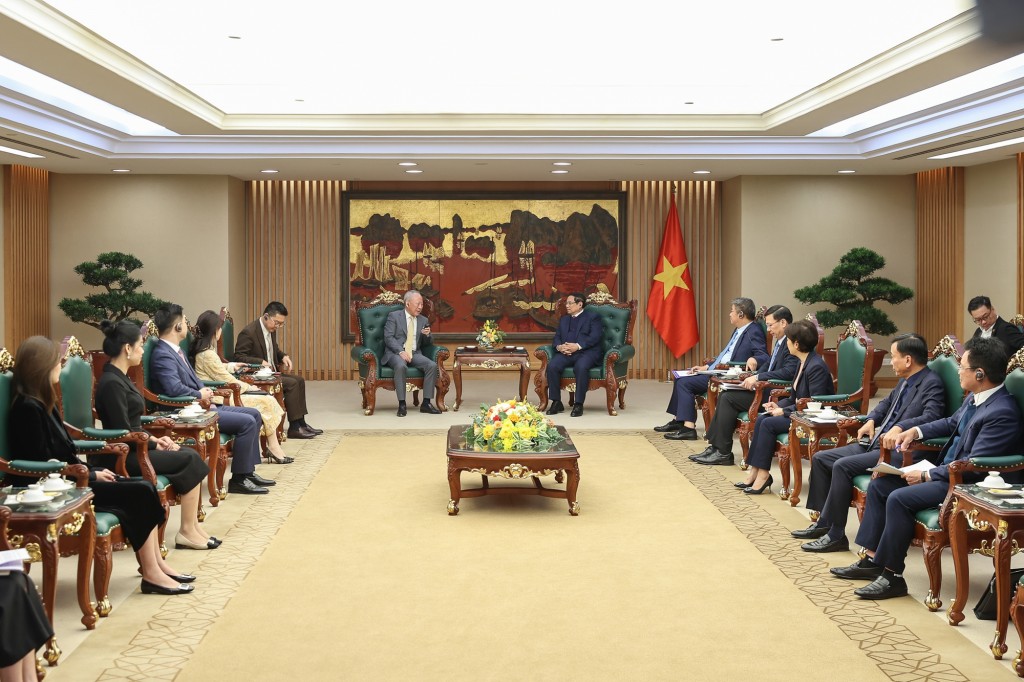 Ông Nghiêm Giới Hòa bày tỏ mong muốn tham gia các dự án hạ tầng lớn, tiếp tục hợp tác gắn bó lâu dài tại Việt Nam theo định hướng mà Thủ tướng Chính phủ đã có ý kiến - Ảnh: VGP/Nhật Bắc