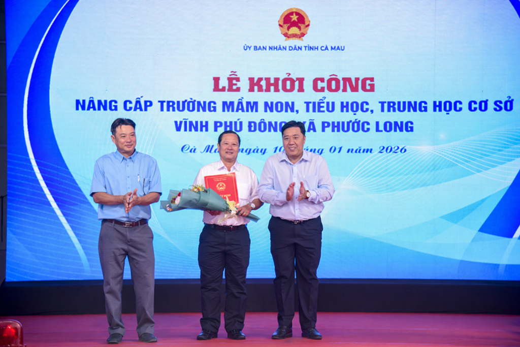 20 tỷ đồng được đầu tư nâng cấp ba trường học ở Cà Mau