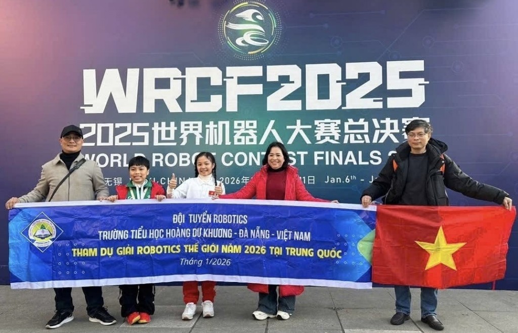 Học sinh tiểu học giành 2 huy chương vàng cuộc thi Robotics Thế giới