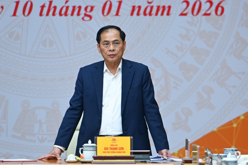 Phó Thủ tướng Chính phủ Bùi Thanh Sơn phát biểu tại Hội nghị - Ảnh: VGP/Nhật Bắc Phó Thủ tướng Chính phủ Bùi Thanh Sơn phát biểu tại Hội nghị - Ảnh: VGP/Nhật Bắc