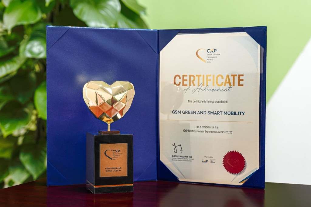 Xanh SM nhận giải thưởng “Trải nghiệm người dùng xuất sắc” cấp khu vực châu Á - Thái Bình Dương