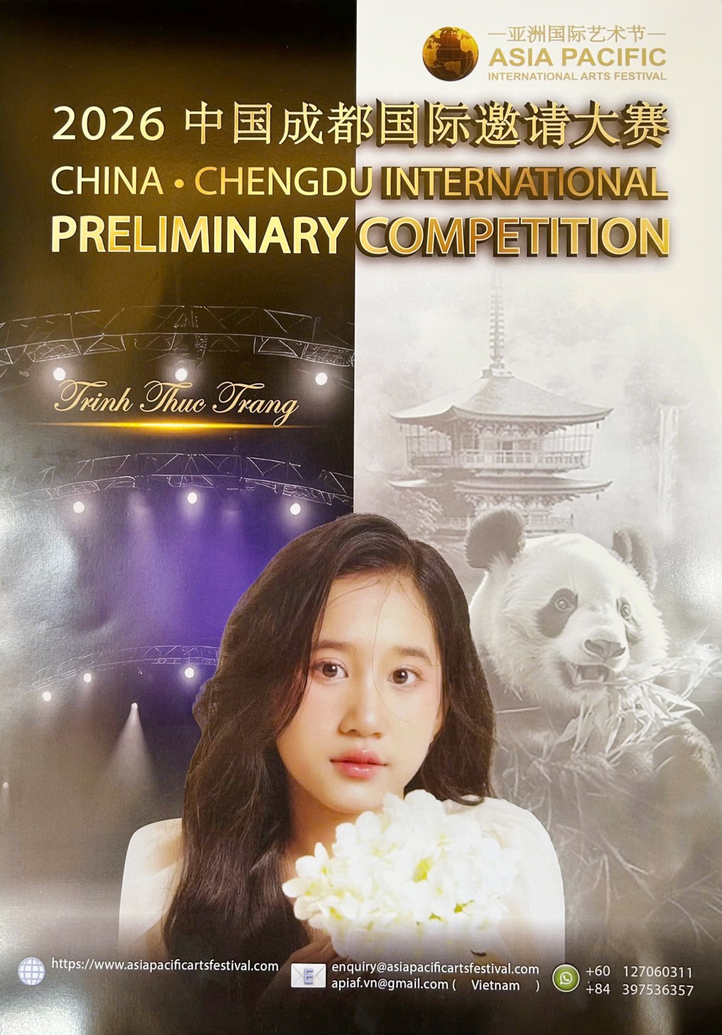 Tài năng nhí Việt Nam đăng quang Quán quân cuộc thi nghệ thuật quốc tế Châu Á - Thái Bình Dương