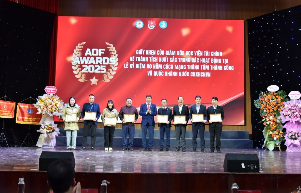 AOF AWARDS 2025: Dấu ấn tự hào của tuổi trẻ Học viện Tài chính trong hành trình A80