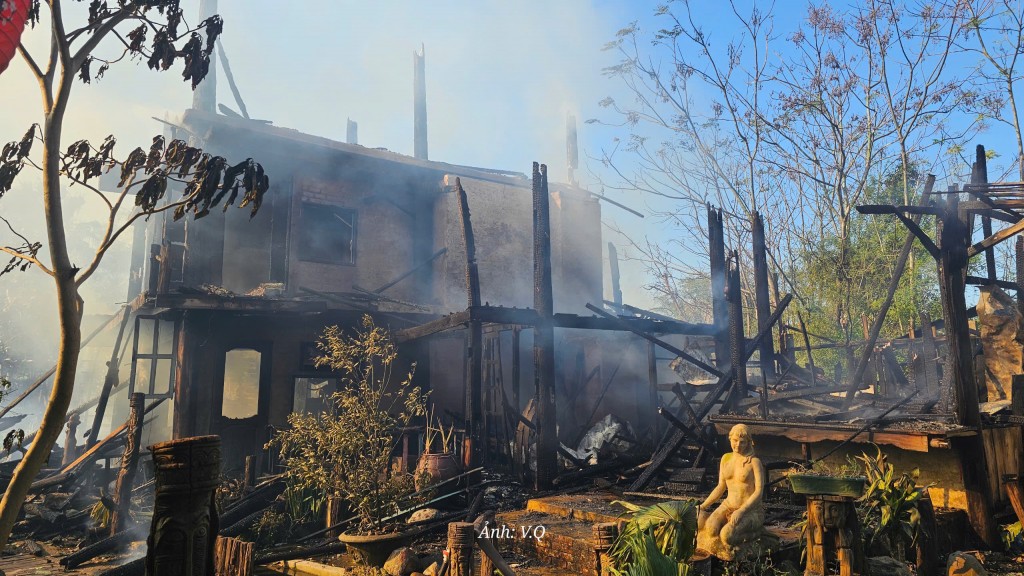 Quán cà phê gỗ vừa khai trương đã bị 