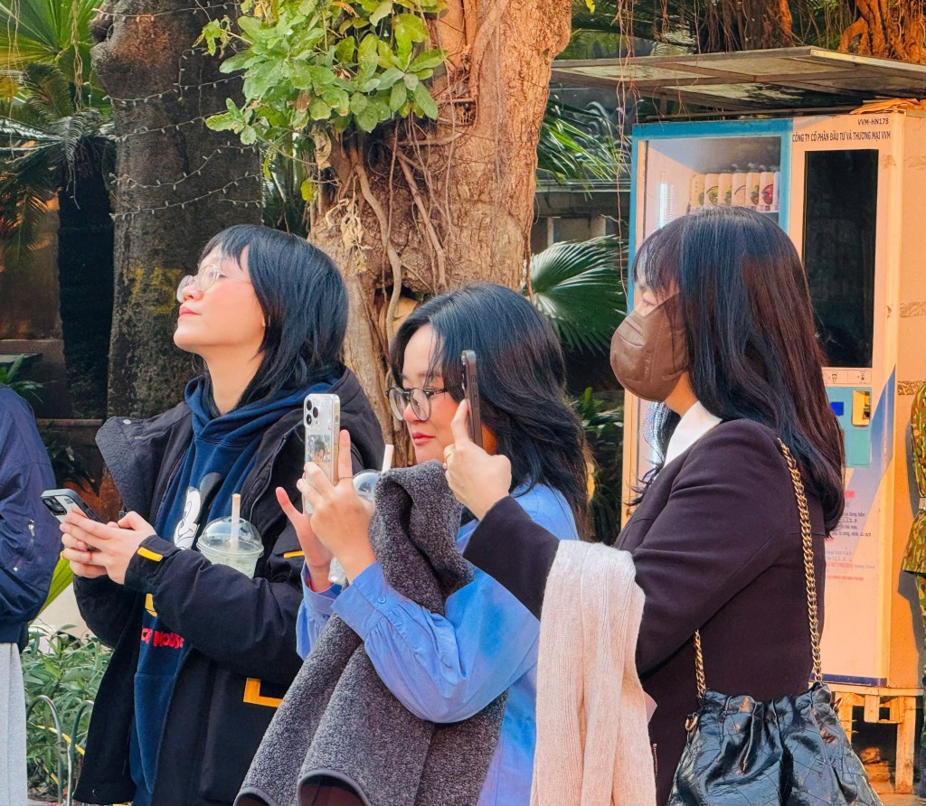 Các bạn trẻ say sưa theo từng bản nhạc