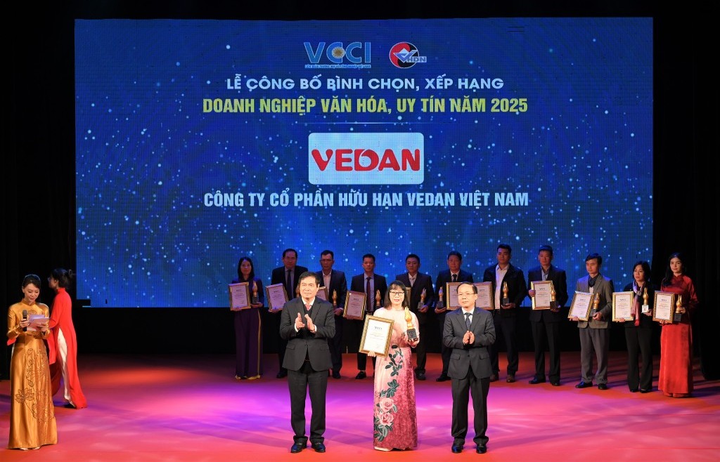 Danh hiệu “Doanh nghiệp Văn hóa, Uy tín năm 2025” ghi dấu hành trình 35 năm phát triển của Vedan Việt Nam