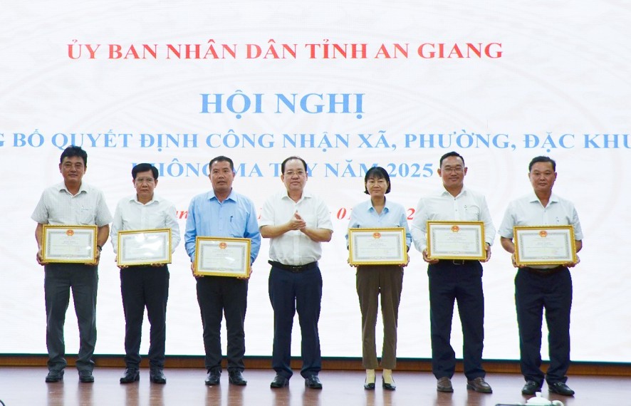 An Giang: Công nhận 27 xã, đặc khu “không ma túy” năm 2025
