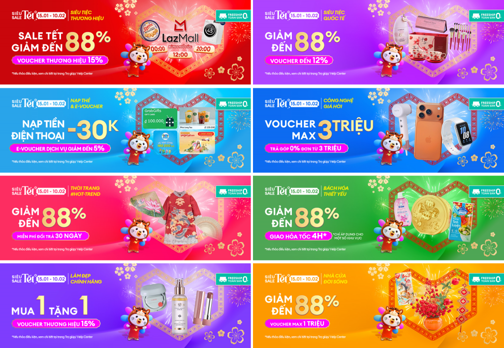 Lazada khởi động lễ hội mua sắm “Siêu sale Tết” 2026: Sắm siêu deal, Tết siêu lộc