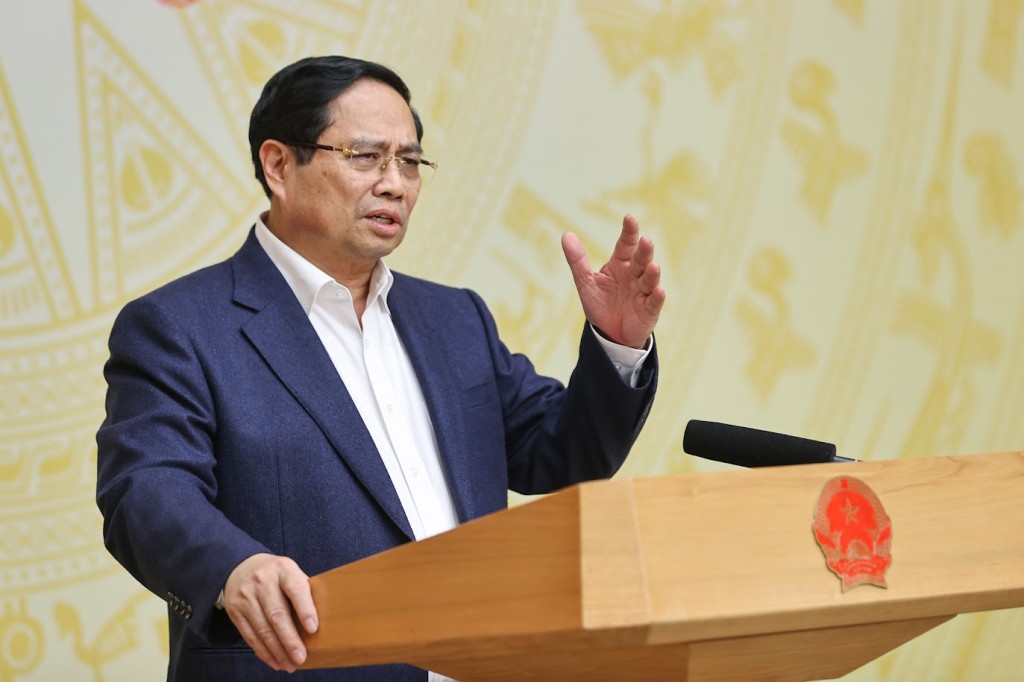 Thủ tướng Phạm Minh Chính giao Văn phòng Chính phủ phối hợp với Bộ Công an tiếp thu các ý kiến, hoàn thiện và trình ban hành Kết luận để thống nhất triển khai quyết liệt, hiệu quả các nhiệm vụ, giải pháp trong thời gian tới - Ảnh: VGP/Nhật Bắc Thủ tướng Phạm Minh Chính giao Văn phòng Chính phủ phối hợp với Bộ Công an tiếp thu các ý kiến, hoàn thiện và trình ban hành Kết luận để thống nhất triển khai quyết liệt, hiệu quả các nhiệm vụ, giải pháp trong thời gian tới - Ảnh: VGP/Nhật Bắc