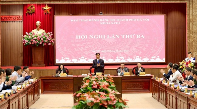 Ban Chấp hành Đảng bộ TP Hà Nội họp bàn về 3 báo cáo quan trọng
