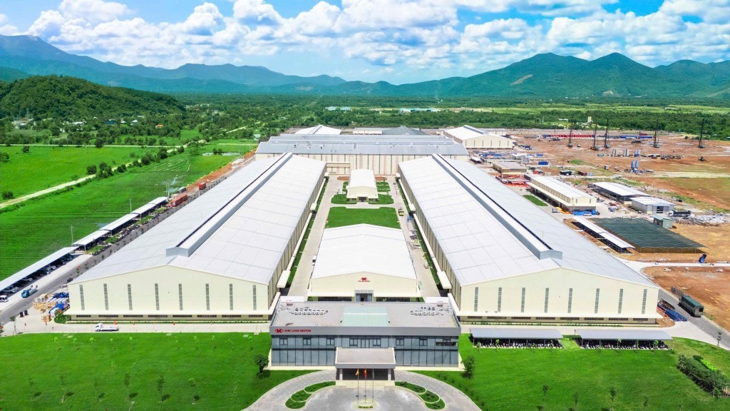 Khu công nghiệp sản xuất, lắp ráp ô tô Kim Long Motor Huế tọa lạc tại Khu kinh tế Chân Mây – Lăng Cô