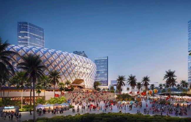 Phối cảnh "hoành tráng" Khu liên hợp thể thao quốc gia Rạch Chiếc