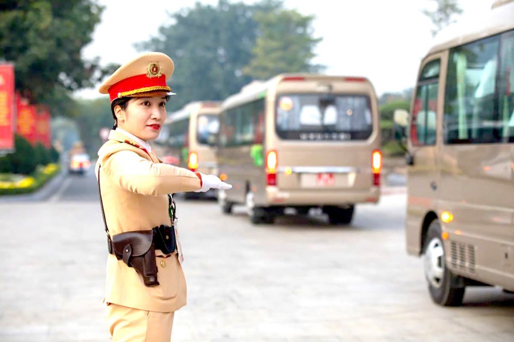 Diễn tập phương án dẫn đoàn phục vụ Đại hội XIV của Đảng