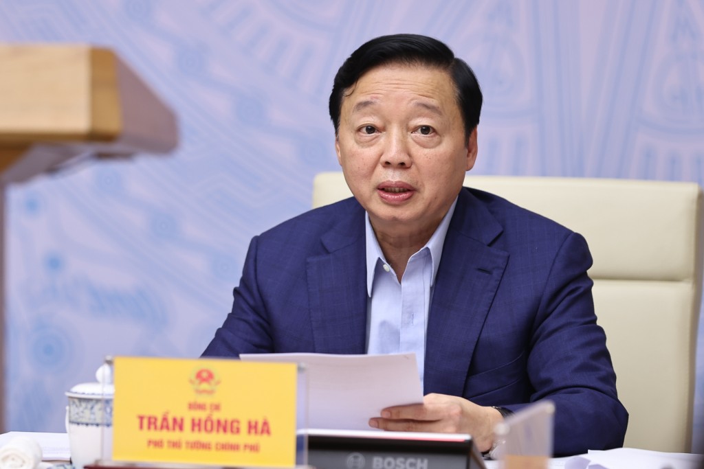 Phó Thủ tướng Trần Hồng Hà phát biểu - Ảnh: VGP/Nhật Bắc