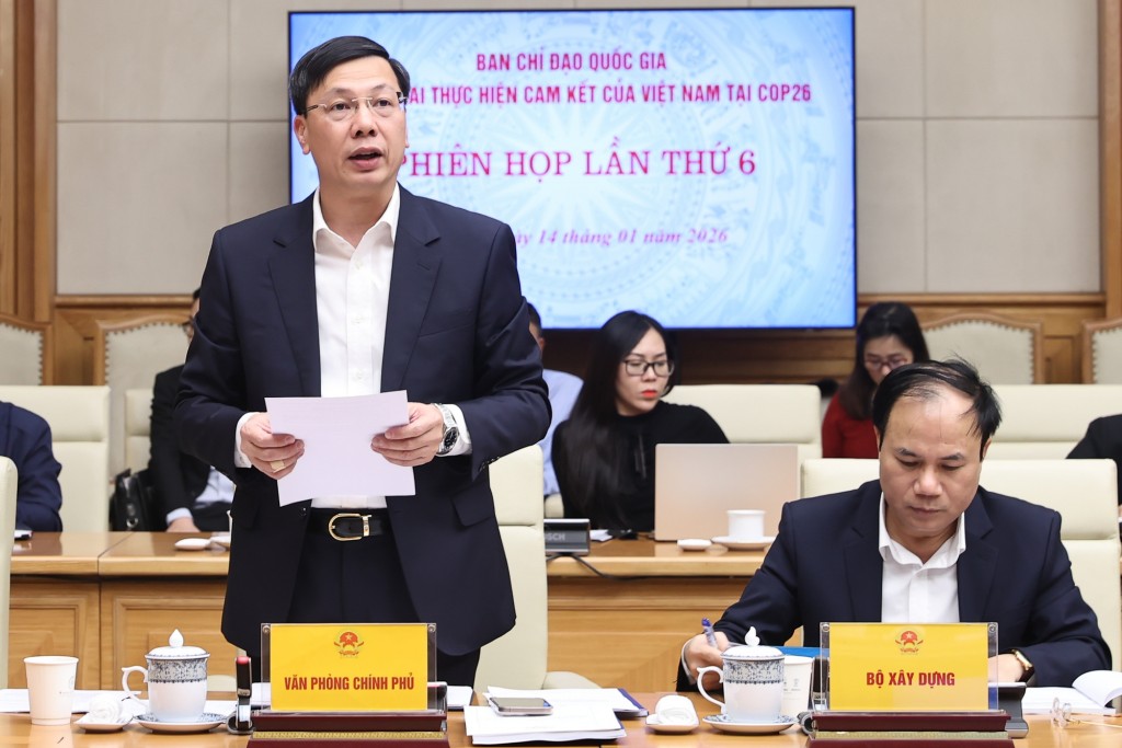 Các đại biểu báo cáo tại Phiên họp - Ảnh: VGP/Nhật Bắc