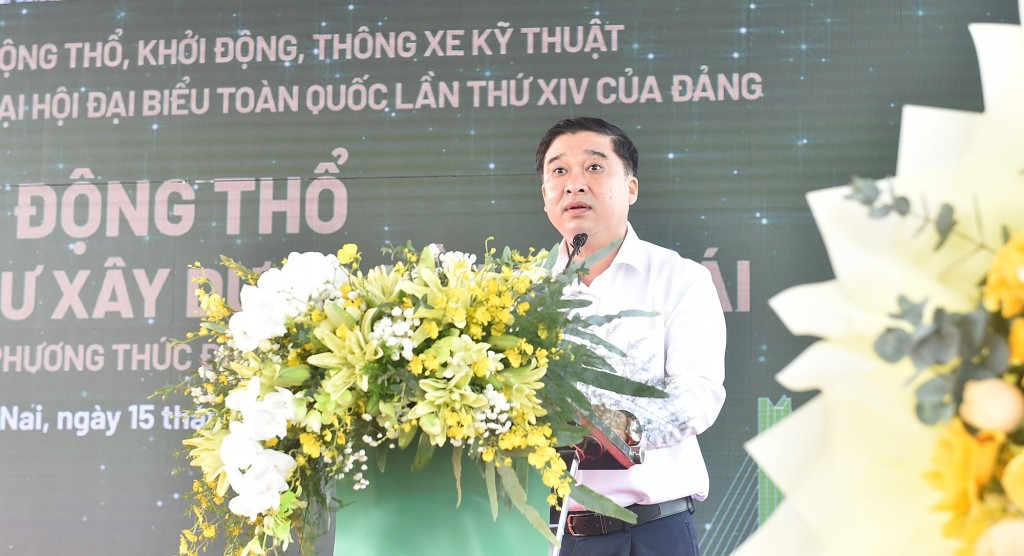 Phó Chủ tịch UBND tỉnh Đồng Nai Hồ Văn Hà phát biểu tại buổi lễ - Ảnh: VGP/Giang Thanh