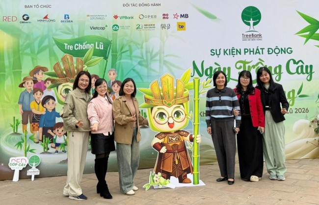 Ngày trồng cây cộng đồng 2026 mở màn đề án “Tre chống lũ” tại Nghệ An