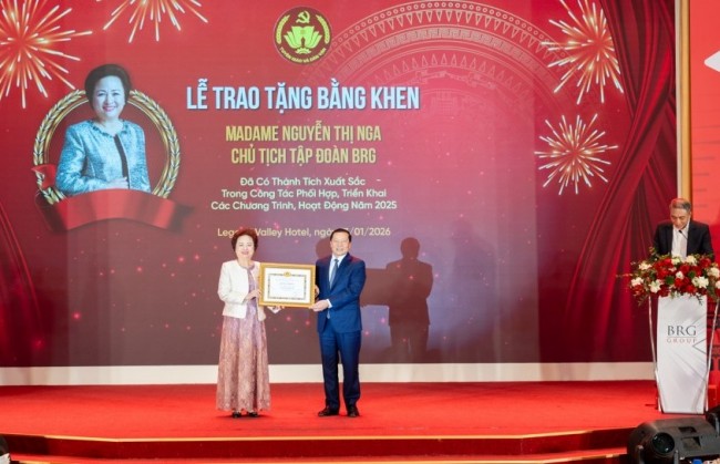 Tập đoàn BRG vinh dự được trao tặng Bằng khen của Ban Tuyên giáo và Dân vận Trung ương