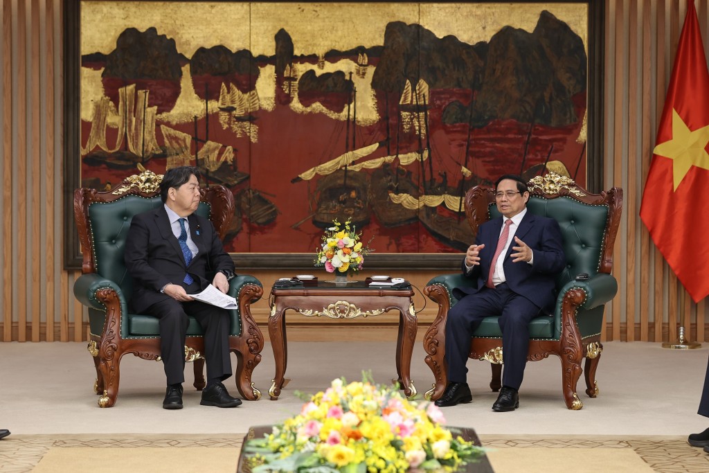 Thủ tướng đề nghị Bộ Nội vụ và Truyền thông Nhật Bản tiếp tục hỗ trợ Việt Nam trong quy hoạch, phát triển hạ tầng khoa học công nghệ - Ảnh: VGP/Nhật Bắc