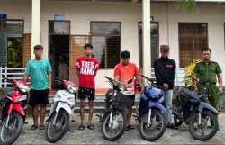 Đà Nẵng: Bắt nhóm đối tượng thực hiện hàng loạt vụ trộm xe máy