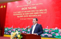 Giới thiệu Bộ trưởng Bộ Nông nghiệp và Môi trường Trần Đức Thắng tham gia ứng cử Đại biểu Quốc hội khoá XVI